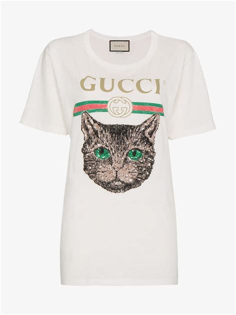 gucci sequin logo t shirt|authentic gucci t shirts.